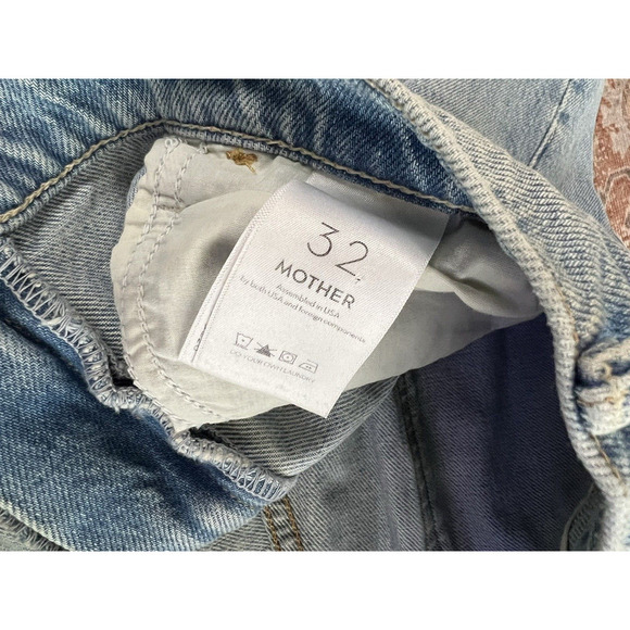Mother Superior The Hustler Ankle Fray Home On The Range High Rise Jeans Size 32 - Picture 3 of 11